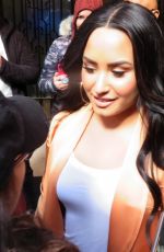 DEMI LOVATO leaves Her Hotel in New York 04/02/2018