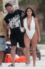 DEMI ROSE MAWBY in Swimsuit at a Beach in Tulum 04/24/2018