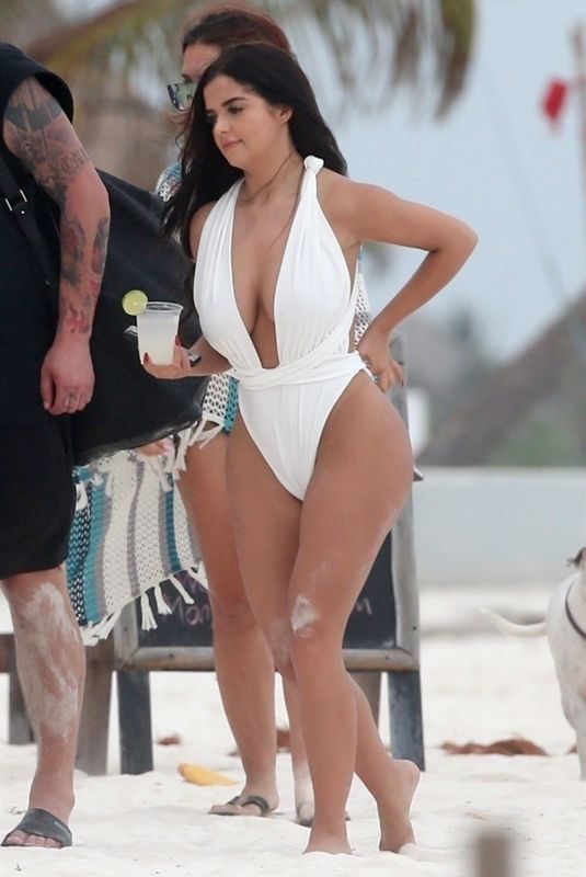 DEMI ROSE MAWBY in Swimsuit at a Beach in Tulum 04/24/2018