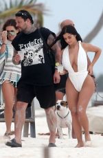 DEMI ROSE MAWBY in Swimsuit at a Beach in Tulum 04/24/2018