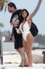 DEMI ROSE MAWBY in Swimsuit at a Beach in Tulum 04/24/2018