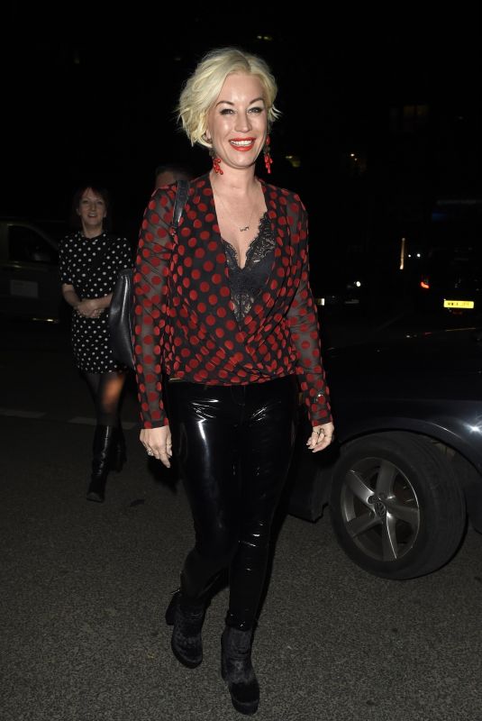 DENISE VAN OUTEN Night Out at Menagerie in Manchester 04/01/2018