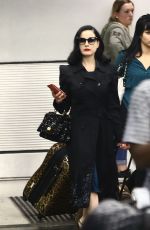 DITA VON TEESE Arrives at Airport in Miami Beach 04/24/2018