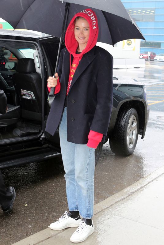 DOUTZEN KROES Arrives at Airport in Toronto 04/12/2018