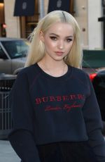 DOVE CAMERON Arrives at a Party at Rodeo Drive Burberry Store in Beverly Hills 04/18/2018