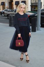 DOVE CAMERON Arrives at a Party at Rodeo Drive Burberry Store in Beverly Hills 04/18/2018
