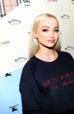 DOVE CAMERON at Burberry x Elle Celebrate Personal Style with Julien Boudet in Los Angeles 04/18/2018