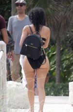 DRAYA MICHELE in Swimsuit on the Set of a Photoshoot in Miami Beach 04/21/2018