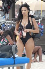 DRAYA MICHELE in Swimsuit on the Set of a Photoshoot in Miami Beach 04/21/2018