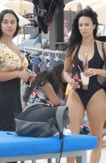 DRAYA MICHELE in Swimsuit on the Set of a Photoshoot in Miami Beach 04/21/2018