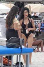 DRAYA MICHELE in Swimsuit on the Set of a Photoshoot in Miami Beach 04/21/2018