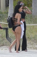 DRAYA MICHELE in Swimsuit on the Set of a Photoshoot in Miami Beach 04/21/2018