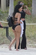 DRAYA MICHELE in Swimsuit on the Set of a Photoshoot in Miami Beach 04/21/2018