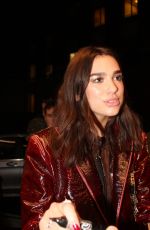 DUA LIPA Arrives at NRJ Music Radio in Paris 04/03/2018
