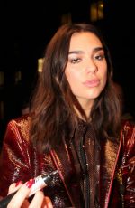 DUA LIPA Arrives at NRJ Music Radio in Paris 04/03/2018