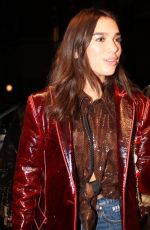 DUA LIPA Arrives at NRJ Music Radio in Paris 04/03/2018