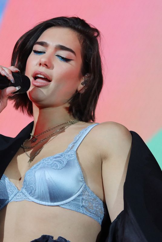 DUA LIPA Performs at Annexet in Stockholm 04/24/2018