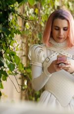 EIZA GONZALEZ and EMMA ROBERTS on the Set of Paradise Hill in Barcelona 04/17/2018