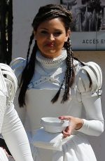 EIZA GONZALEZ on the Set of Paradise Hill in Barcelona 04/06/2018
