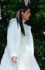 EIZA GONZALEZ on the Set of Paradise Hill in Barcelona 04/19/2018