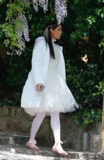 EIZA GONZALEZ on the Set of Paradise Hill in Barcelona 04/19/2018