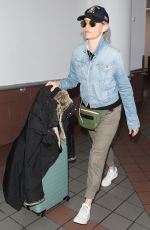 ELIZABETH BANKS at LAX Airport in Los Angeles 04/19/2018