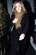 ELIZABETH HURLEY Leaves Her HOME in London 04/12/2018