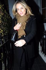 ELIZABETH HURLEY Leaves Her HOME in London 04/12/2018