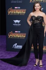 ELIZABETH OLSEN at Avengers: Infinity War Premiere in Los Angeles 04/23/2018