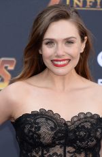 ELIZABETH OLSEN at Avengers: Infinity War Premiere in Los Angeles 04/23/2018