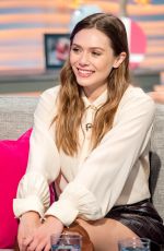 ELIZABETH OLSEN at Lorraine Show in London 04/11/2018