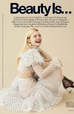 ELLE FANNING in Glamour Magazine, April 2018