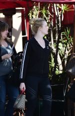 ELLE FANNING Out for Lunch with Friends in Los Angeles 04/12/2018