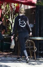 ELLE FANNING Out for Lunch with Friends in Los Angeles 04/12/2018