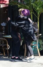 ELLE FANNING Out for Lunch with Friends in Los Angeles 04/12/2018