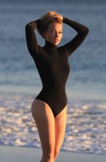 ELLEN ALEXANDER in Swimsuit on the Set of a Photoshoot in Malibu 04/10/2018