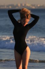 ELLEN ALEXANDER in Swimsuit on the Set of a Photoshoot in Malibu 04/10/2018