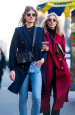 ELSA HOSK and CONSTANCE JABLONSKI Out in New York 03/31/2018