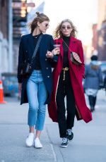 ELSA HOSK and CONSTANCE JABLONSKI Out in New York 03/31/2018
