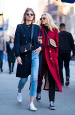 ELSA HOSK and CONSTANCE JABLONSKI Out in New York 03/31/2018