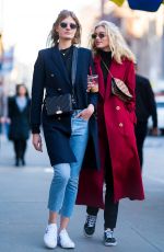 ELSA HOSK and CONSTANCE JABLONSKI Out in New York 03/31/2018