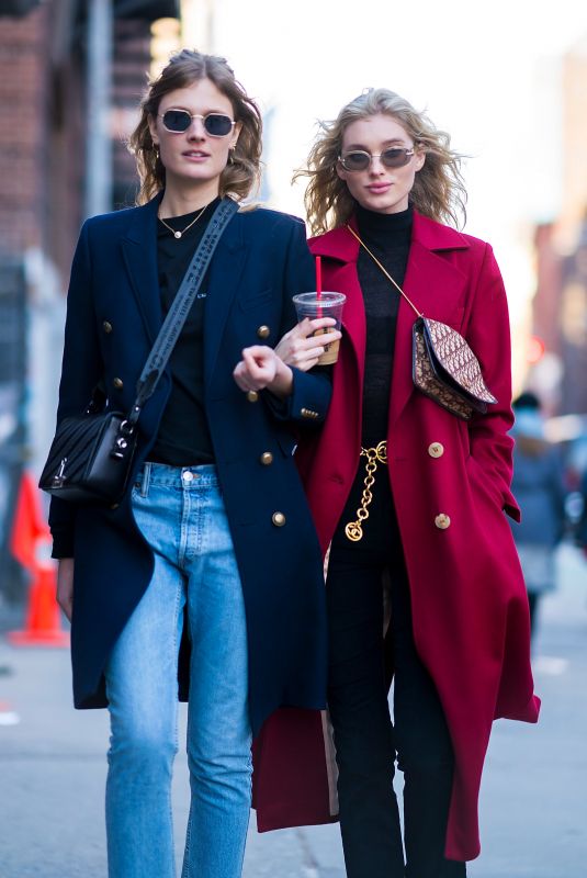 ELSA HOSK and CONSTANCE JABLONSKI Out in New York 03/31/2018