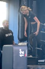 ELSA HOSK at a Gym in New York 04/12/2018