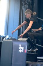 ELSA HOSK at a Gym in New York 04/12/2018