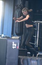 ELSA HOSK at a Gym in New York 04/12/2018