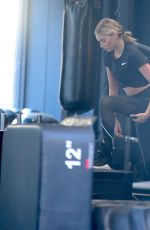 ELSA HOSK at a Gym in New York 04/12/2018