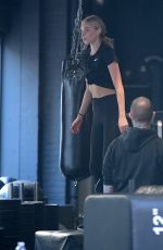 ELSA HOSK at a Gym in New York 04/12/2018