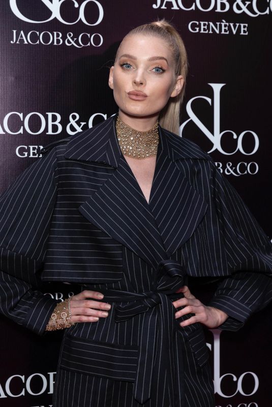 ELSA HOSK at Jacob & Co. Flagship Store Re-opening in New York 04/26/2018