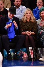 ELSA HOSK at New York Knicks vs Cleveland Cavaliers Game at Madison Square Garden in New York 04/09/2018