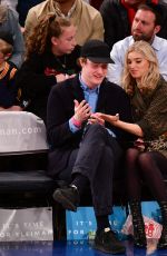 ELSA HOSK at New York Knicks vs Cleveland Cavaliers Game at Madison Square Garden in New York 04/09/2018